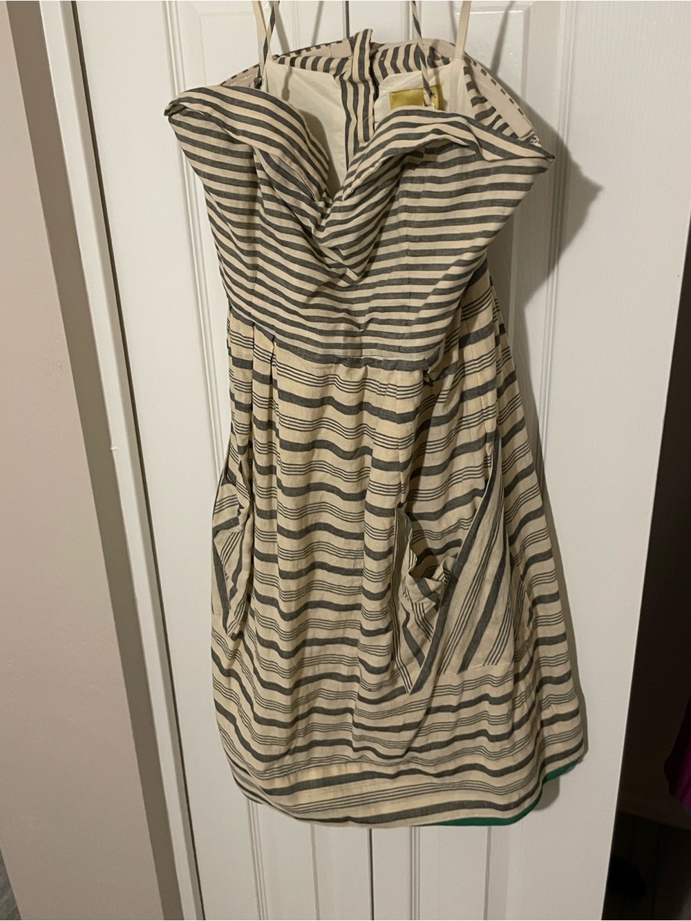 Strapless Anthropologie mini dress